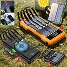 90000000MAH 4 Output Solar Power Bank External Battery Pack Backup Fast Charger. Fixed Price $23.99.