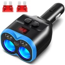 5 In 1 Dual Usb Car Charger Power Adapter Auto Fast Cigarette Socket. Fixed Price $15.55.