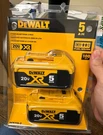 Pack Dewalt DCB205-2 20V Max Premium Lithium-ion 5.0AH Battery 2025 Date New. Fixed Price $71.93.