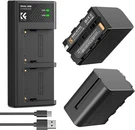K&f Concept 2PACK NP-F970 Battery Dual Charger 6600MAH For Sony F750. Fixed Price $59.99.