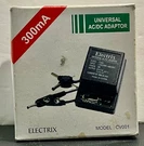 Electrix CV001 Universal Power Adapter Multi-tip Ac/dc 3-12 300 Ma. Fixed Price $10.00.