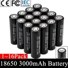 16 Pack 3.7V Rechargeable Button Top Batteries 3000MAH Smart Charger Lot. Fixed Price $34.99.