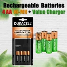 Duracell Rechargeable Batteries 4 Aa + Value Charger Nimh Ion Speed 1000 Fast. Fixed Price $34.06.