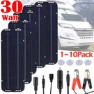 30W Solar Panel 12V Trickle Charger Battery Kit Maintainer Boat Car Lot. Fixed Price $32.68.