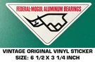 Federal-mogul Aluminum Bearings Vintage Original Decal Sticker Performance. Fixed Price $7.33.