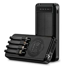 Alpha Digital Outdoor Solar Portable Power Bank With Wireless - Black. Fixed Price $31.74.