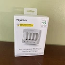 Arlo Certified Tenergy Charger For 3.7V RCR123A Li-ion Rechargeable Battery. Fixed Price $29.99.