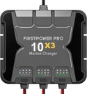 Upgraded Marine Battery Charger 10X3, 30A (10A/BANK) - 12V Waterproof Onb. Fixed Price $197.99.