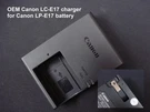 Genuine Oem LC-E17 Battery Charger With Built-in Plug For Canon LP-E17. Fixed Price $17.95.