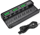 12+2 Bay Universal Rechargeable Battery Charger For Aaa 9V Ni-mh Ni-cd. Fixed Price $81.99.