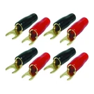 Nippon PBTS8 Audiopipe Gold Plated Spade Terminals 8-GAUGE 4 Pair. Fixed Price $14.95.