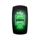Illuminated 12V Dual Usb Charger Outlet Utv Rzr Teryx Maverick X3 Viking Green. Fixed Price $16.50.