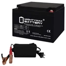 Mighty Max ML26-12INT 12V 26AH Terminal Sla Agm Battery + 4AMP Charger. Fixed Price $79.99.