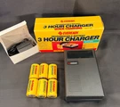 Eveready 3HR Charger Rechargeable Quick Charging QCC4-PA W/6 Batteries Tested. Fixed Price $39.00.