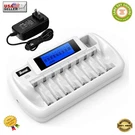 Bonai 8+1 Bay Battery Charger With Lcd Display For Aaa Nimh/nicd & 9V (white). Fixed Price $19.99.