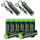 2-10 Pack Rechargeable Tipped Battery 3000MAH With Usb Charger. Fixed Price $19.99.