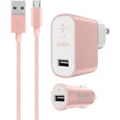 Belkin Mixit Micro Usb Car Vehicle Wall Head Charger Kit Rose Gold Samsung Lg. Fixed Price $18.99.