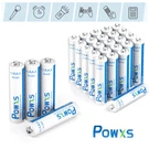 Powxs Aaa Rechargeable Batteries Battery 800MAH Cell Ni-mh Lot + Case Box. Fixed Price $9.99.