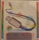 Gentek Micro Usb Fast Charger Cable For Samsung Android, Led Charging Cord 4FT. Fixed Price $5.99.