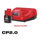 Milwaukee M12 CP2.0 12V 2.0AH Battery (48-11-2420) & Charger Kit (48-59-2401). Fixed Price $37.98.