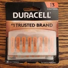 New Duracell Size Hearing Aid Batteries Zinc 1.45 V DA13B16ZM Exp. 22 Pack. Fixed Price $8.97.