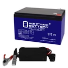 Mighty Max 12V 12AH Gel F2 Replaces Heartway S34 Pixi Scooter + Charger. Fixed Price $49.99.
