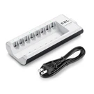 Ebl Aaa Battery Charger, 8-BAY Individual White. Fixed Price $21.67.