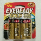 Battery Alkaline Gold 8PACK/AA, Partno A91BP-8, By Energizer, Single Unit. Fixed Price $7.99.