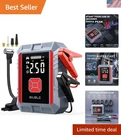8000A Jump Starter With Air Compressor, 26800MAH Car Battery X6. Fixed Price $72.89.
