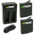 Wasabi Power Battery (2-PACK) & Dual Charger For Gopro HERO7 Black, HERO6, HERO5. Fixed Price $22.99.