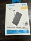 Anker Slim Power Bank (10K, 22.5W, Built-in Usb-c Cable) Black Open Box New!. Fixed Price $26.71.