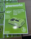 Greenworks 40V 2967002 Rapid Charger, New In Box. Fixed Price $44.99.