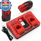 Energup 2PACK 12V 3.5AH Replacement Milwaukee M12 Battery Charger Kit 48-11-2420. Fixed Price $79.75.