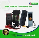 Global Drt Tire Inflator + Jump Starter Combo Portable Air Pump & Car Battery. Fixed Price $62.98.