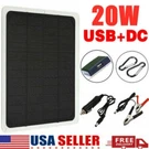 20W Solar Panel 12V Trickle Charger Battery Kit Maintainer Boat Car Rv. Fixed Price $19.99.