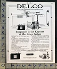 1914 Delco Electric Crank Light Ignition Exide Battery Dayton Auto Car Ad FC7503. Fixed Price $34.95.