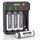 Rechargeable Aa Batteries Pack With Charger, 3400MWH High Power LITHIUM,1.5.... Fixed Price $11.52.