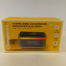 New Chargeworx Wireless Charging Speaker & Clock 15W Fast KH1017WH. Fixed Price $51.99.