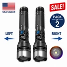 2PACK 99000000LM Super Bright Led Tactical Rechargeable Flashlights. Fixed Price $14.35.