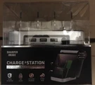 Sharper Image Usb Charging Station For Cell Phones, Tablets, Ipads Lighted. Fixed Price $24.95.