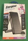 Solar Power Bank 10,000 Mah Dual Usb Charging Ports 2-WAY Type-c Energizer. Fixed Price $29.95.