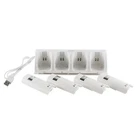 4 Rechargeable Battery Pack + Charger Dock For Nintendo Wii Remote Controller. Fixed Price $14.39.