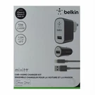 Belkin Mixit 12W Car And Home Charger Kit Iphone & Ipad - Gray. Fixed Price $11.95.