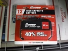*new* Bauer 20V 12 Ah High-capacity Lithium-ion Battery, 2109C-B, 59097. Fixed Price $74.95.