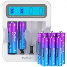 Pallus 1.5V Aaa Battery Rechargeable Lithium Batteries Lcd Charger Lot. Fixed Price $109.05.