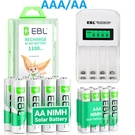 Ebl Aaa Rechargeable Battery Nimh For Solar Lights Lot 1100MAH Ni-mh. Fixed Price $23.49.
