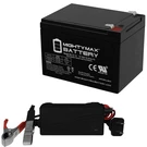 Mighty Max 12V 12AH Battery Replacement For Leoch DJW12-12HD + 1AMP Charger. Fixed Price $49.99.