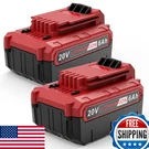 Futurebatt 2-PACK 6.0AH 20V Li-ion Battery For Porter Cable PCC685L Power Tool. Fixed Price $86.60.