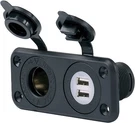 Marinco 12VCOMBO Dual Usb And Socket Port,black. Fixed Price $29.36.