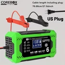Corebox 12V 6A Smart Battery Charger And Maintainer With Lcd Display Us Plug. Fixed Price $43.90.